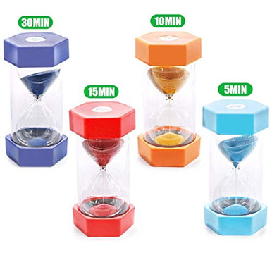 Keadic 10 Minutes Security Sandglass Hourglass Sand Clock Timer for ...