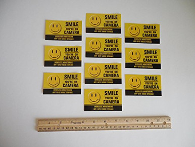 10 Smile You're On Camera Video Surveillance Security System Window ...