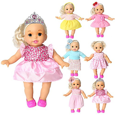 rainbow yuango Pack of 6 Bitty Baby Alive Doll Clothes Colorful ...