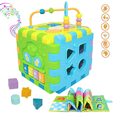 Musical Cube Baby Activity Cube Multi-Assembly Busy Play Center Toys 7 in 1 for ...