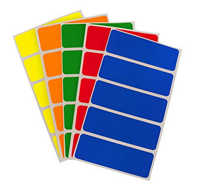 ChromaLabel 1 x 3 Inch Color-Code Labels | 150 Stickers/Pack (Assorted ...
