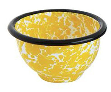 Splatterware Pot Yellow Splatterware Pinch Pot Design 3 x 3 Enameled Metal Decorative ...