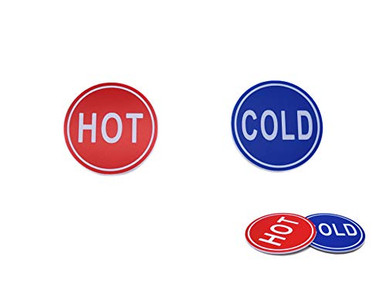 Hot Stick Label ABS Self Stick Cold Water Label Hot Water Label Hot Label Cold Label 2 ...