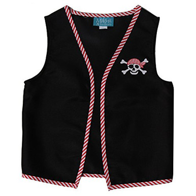 Toddler Pirate Skull and Crossbones Costume Black main image 1