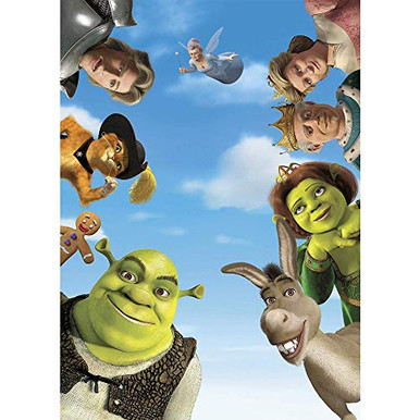 Photography Backdrops 5x7 Blue Sky Green Monster Shrek Birthday Vinyl ...