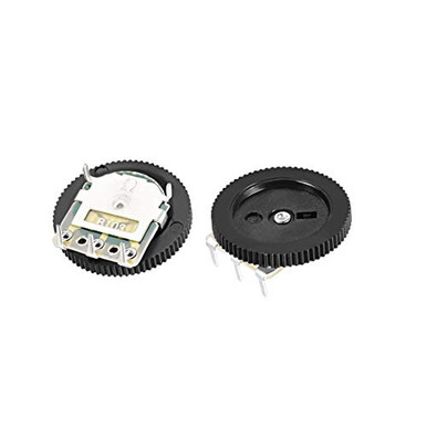 uxcell 10K Ohm Dial Wheel Potentiometer for Audio Stereo Volume Switch ...