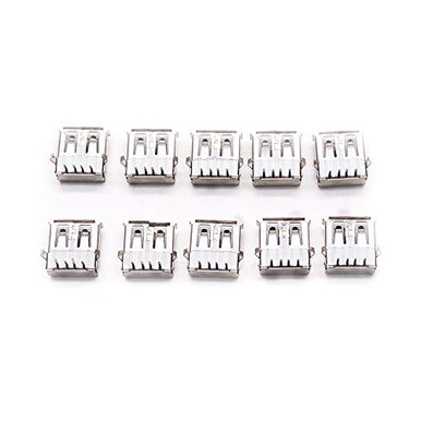 10 Connettori USB Type-A Femmina Standard – Jack Saldabili Porto Saldatura