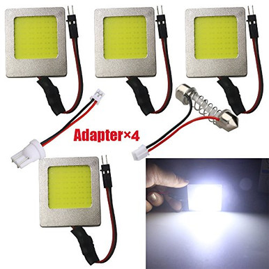 VS LED T10 Torpedo Interior Light Bulbs - White, 12V, 18-Chip SMD, Multi-size Festoon