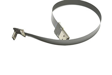 Black FFC USB C FPV Flat Slim Thin Ribbon FPC Cable USB Type-C 90 ...