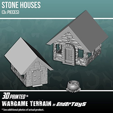 Mua EnderToys Ruined Stone Walls Set A, Terrain Scenery For Tabletop 28mm Miniatures Wargame 3d Printed And Paintable B07b1n95v5