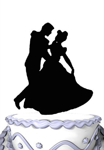 Meijiafei Wedding Cake Topper - Groom Hold Bride Dancing Silhouette ...