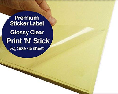 SUMMERSTAR Clear Sticker Paper Glossy Waterproof - Printable ...