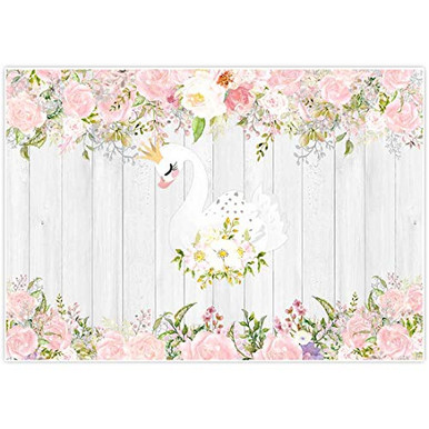 Menu Backdrop Swan Allenjoy 7x5ft Swan Princess Backdrop for Girls 1st First Tutu ...