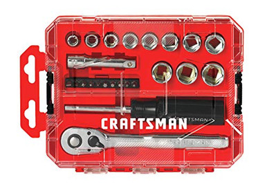 CRAFTSMAN Socket Set, Nano Metric, 3/8-Inch Drive, 24-Piece (CMMT12011 ...