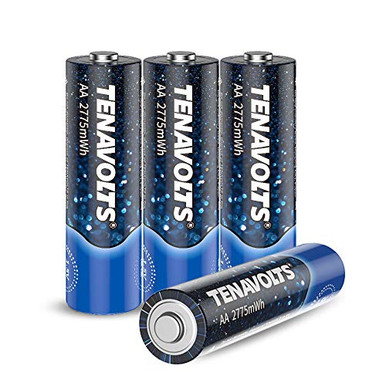 First Generation Battery TENAVOLTS First Generation Rechargeable Lithium/Li-ion Batteries, AA ...