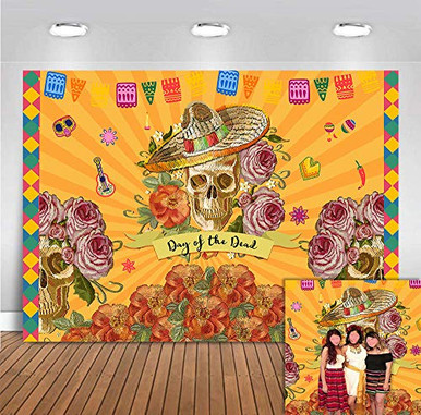Mexican Fiesta Day of The Dead Photography Backdrop Birthday Photo ...