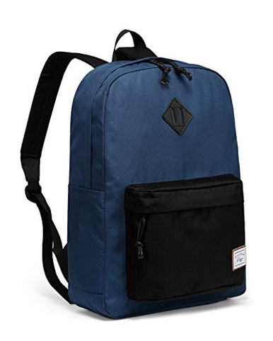 Teenagers Black Backpack Mens,Kasqo School Backpack Lightweight Water-Resistant Travel Backpack Casual Daypack for Women 