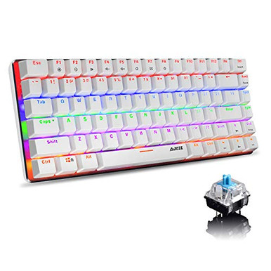 FELiCON Mechanical Keyboard AK33 Rainbow LED Backlit USB Cable Gaming ...