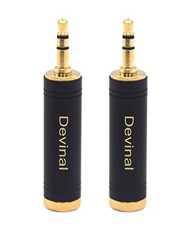 1/4 to 1/8 Headphone Pure Copper Adapter Quarter inch to 3.5mm Stereo ...