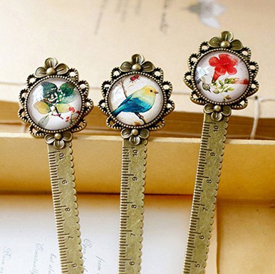 Chris.W 3Pack Leaf/Bird/Flower Vintage Fancy Creative Handmade Bronze ...