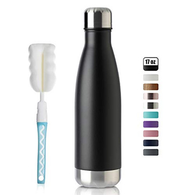MEWAY 17oz Sport Water Bottle Vacuum Insulated Stainless Steel Sport ...