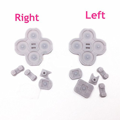 Replacement Left Right Button Pads Start Select Silicone Conductive ...