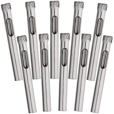 Porcelain Tile Drill Bits Set - MINLAYCUT 6/6/8/10mm 6mm Diamond Hole Saw Kit Quick-fit Hex Shank For Ceramic Tile Marble Porcelain - Online Marketplace