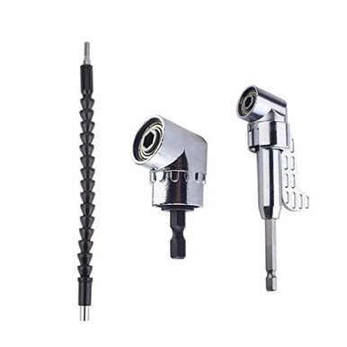 105 Degree Right Angle Drill Socket Adapter Flexible Shaft Extension ...