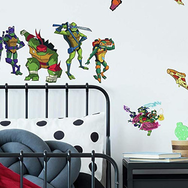 RoomMates Adesivi Da Parete Peel And Stick - Rise Of The TMNT, 25 Pezzi Rimovibili E Riposizionabili - 2