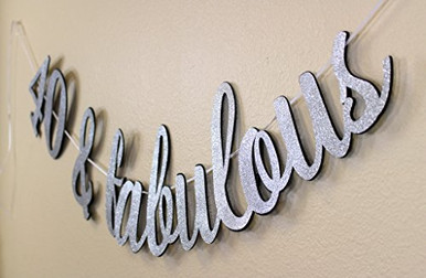 All About Details 40 Fabulous Cursive Banner Black Silver ...
