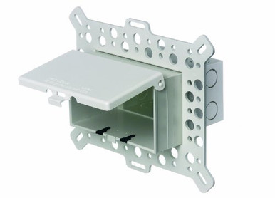 Arlington 1-Gang Low Profile InBox for New Stucco/Rigid Siding, Vertical, WH/CL (Arlington DBVM1C