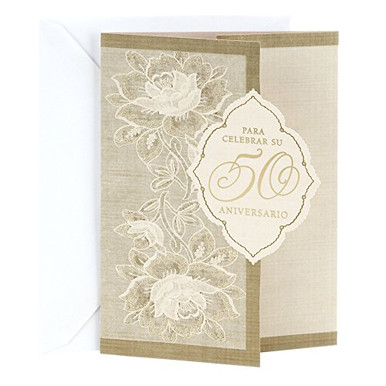 Hallmark Vida Spanish 50th Anniversary Greeting Card 50th in Diamond ...