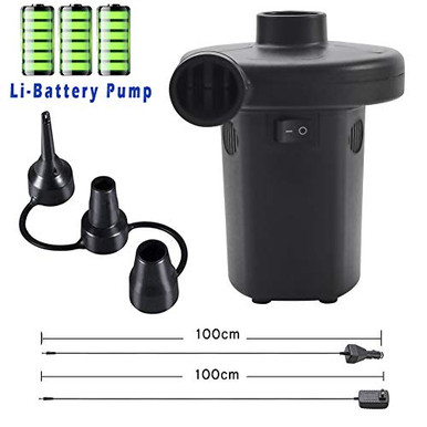 Buymax Electric Air Pump Rechargeable Portable Air Mattress Pump ...