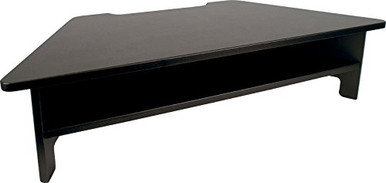 Victor DC050 High Rise Monitor Stand Raises Monitor to Ergonomic Level ...