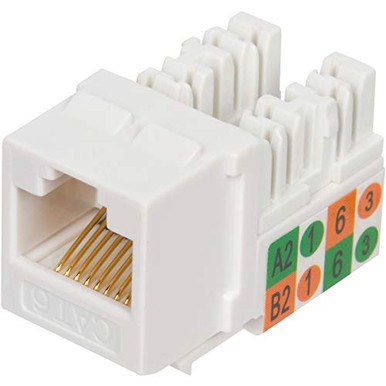 Buyers Point Cat6 RJ45 90-Degree Keystone Jack Punch Down Keystone Jack ...