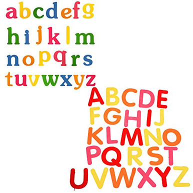 BCP Random Color Set A to Z Lowercase Letters Alphabet Felt Letters Set ...