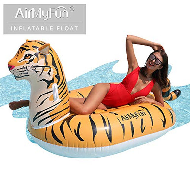 Tiger Float Sample AirMyFun Inflatable Giant Tiger Pool Float Lounge Rafts Foam Pool Float ...