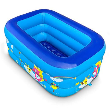XFlated Inflatable Kiddie Pool 50 Baby Pool with Inflatable Soft Floor ...