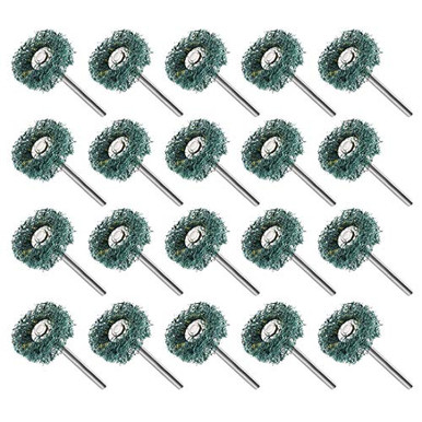 uxcell 22x10mm Abrasive Wheel Nylon Buffing Polishing Wheels with 1 8