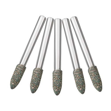 Round Buff Bit uxcell 3.5mm Rubber Polishing Burrs Bits Tapered Polishing Buffing ...