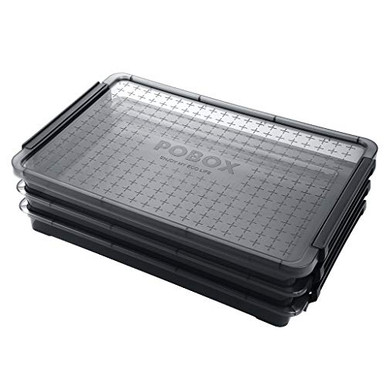 BTSKY A4 Plus Transparent PP Plastic Stackable Storage Box Desk Paper ...