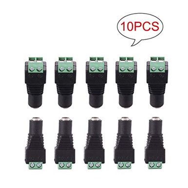 COOLM Green DC Female Power Head Terminal Block Solderless DC Connector ...