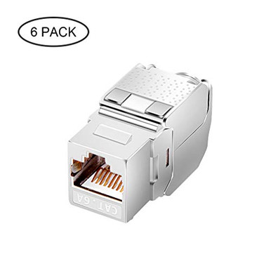 CAT6A RJ45 Keystone Jack UL Listed Shielded ToolLess Keystone PunchDown ...