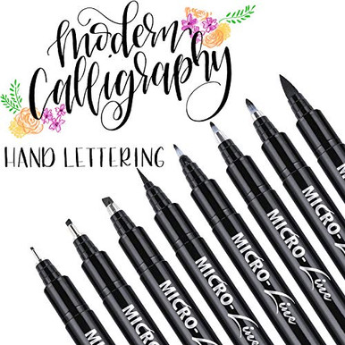 Hand Lettering Pens, Calligraphy Brush Pens Art Markers for Beginners ...