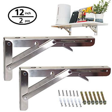ANTEISI Small Table Leaf Hinges,12 In Stainless Steel Folding Wall - Foto 5