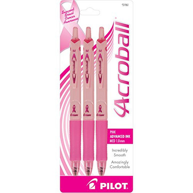 Pilot Acroball Ink Type Pilot Acroball for a Cure Breast Cancer Awareness Advanced Ink ...