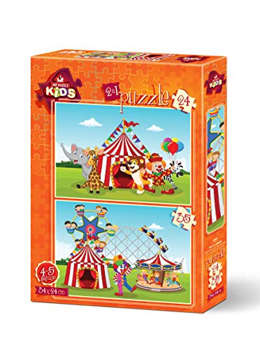 Heidi Puzzles The Circus Childrens Jigsaw Puzzle Set 24 35 Pieces Each ...