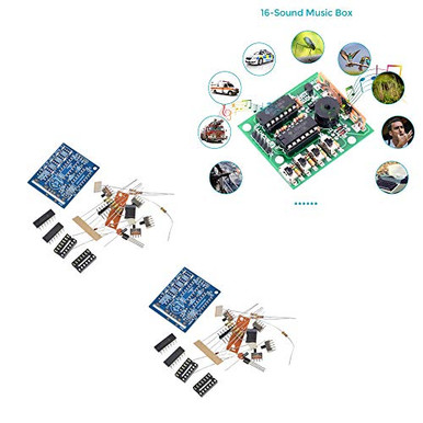 Comimark 2 Set Electronic 16 Music Sound Box DIY Kit Module Soldering ...