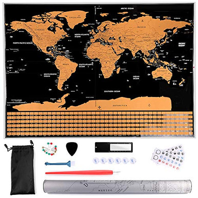 Scratch Off Map of The World 323x 232 Scratch Off Travel Map with