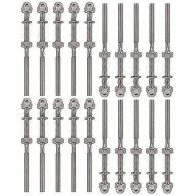 Cable Railing End Fitting Terminal, Swage Threaded Terminal Stud ...
